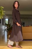 Made in Italy Paulo Pillow Cotton Sailor Dress Coffee Bean /8 =